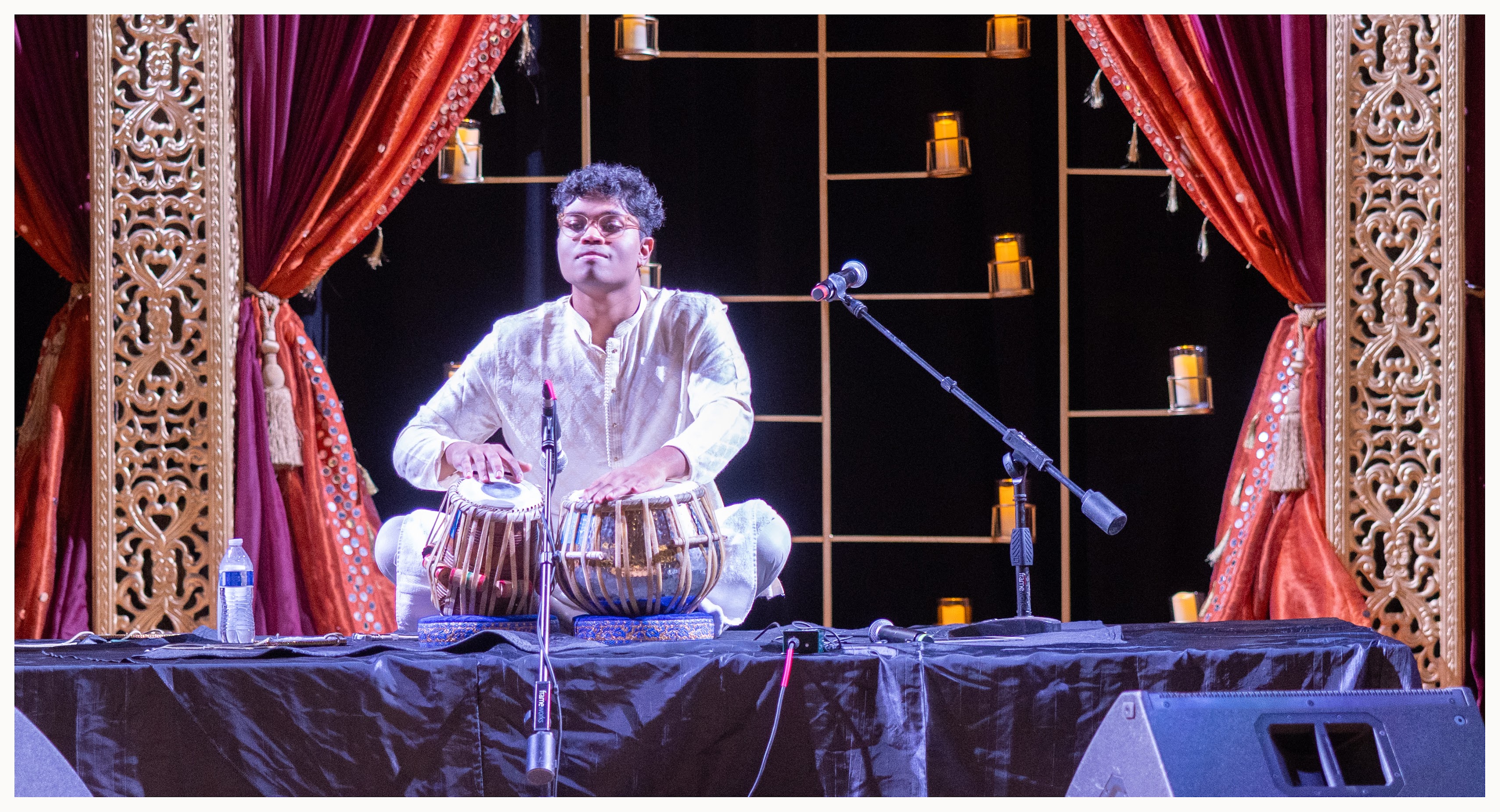 Sanjay practicing tabla